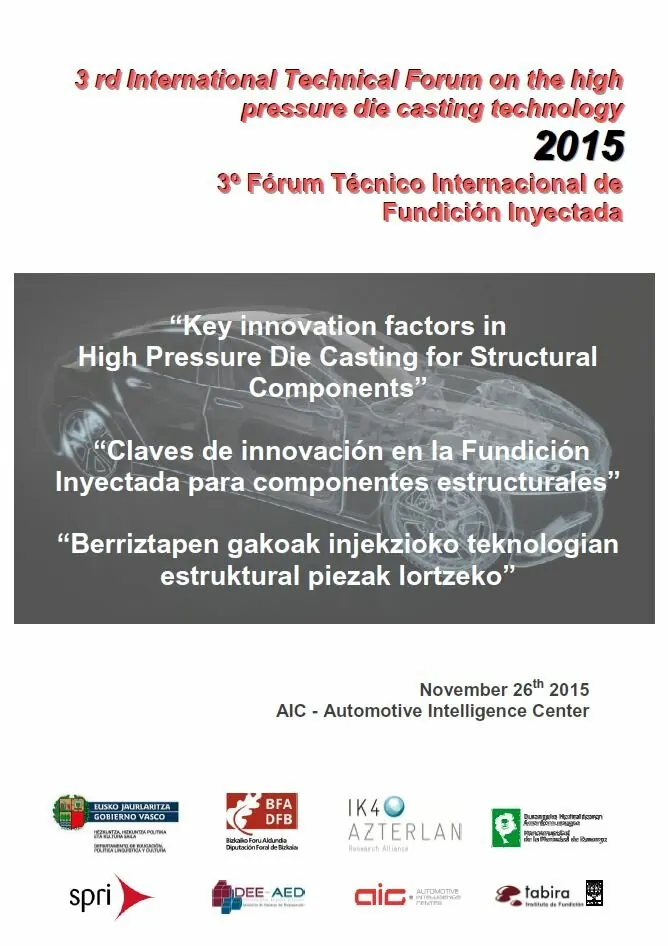 Poster of the 3rd International Technical Forum on HPDC with photos of four partner stands